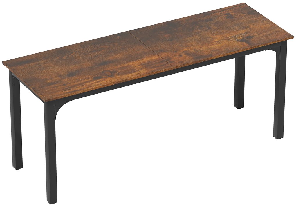 HOMCOM Masa de birou, masa de calculator, design rustic, spațiu generos, placaj, maro | Aosom Romania