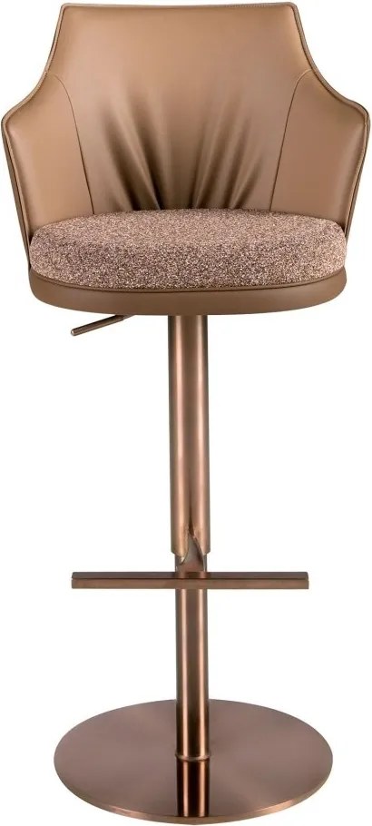 Scaun de bar pivotant cu inaltime reglabila Stool maro