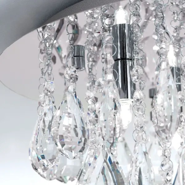 Plafonieră de cristal Orion DLU 2516/45 CELESTE 6xG9/40W/230V d. 45 cm crom