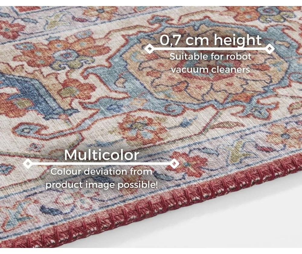 Covor Nouristan Sylla, 80 x 150 cm, roșu portocaliu