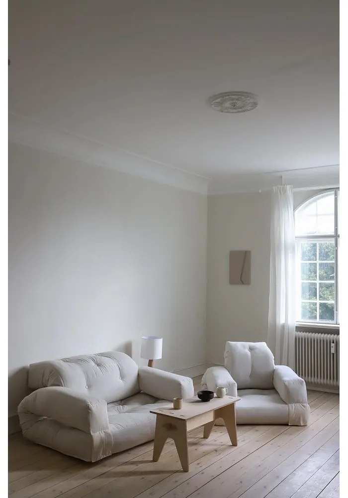 Canapea maro extensibilă 140 cm Hippo - Karup Design