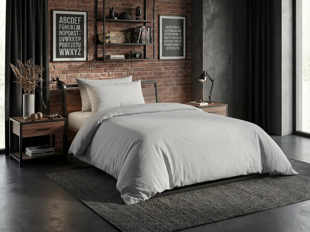 Lenjerie de pat din bumbac CALMORA svetle seste Dimensiune lenjerie de pat: 2 buc 70 x 90 cm | 200 x 220 cm