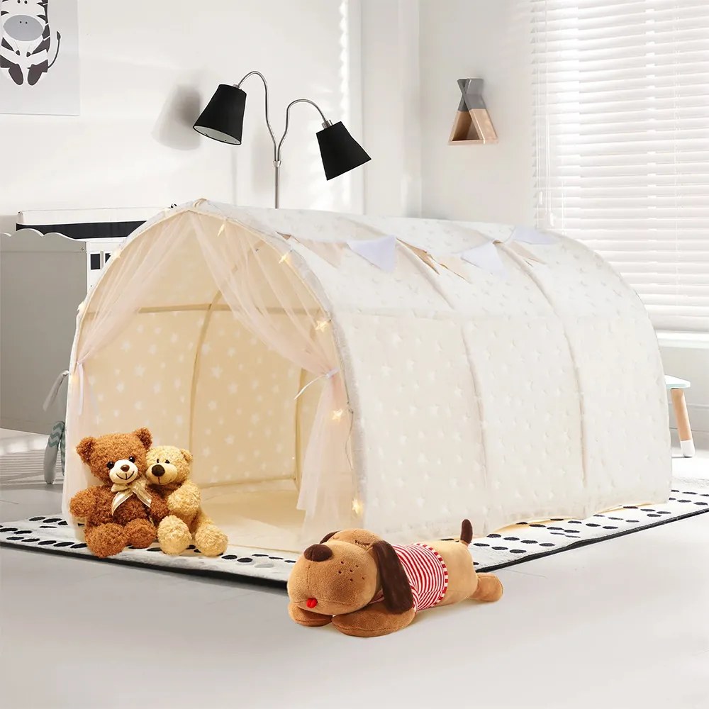 Cort pentru copii 2 în 1, bej