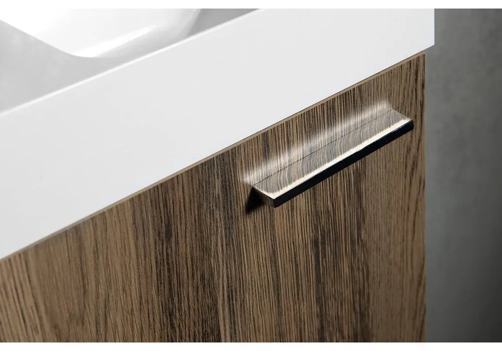 Dulap fără chiuvetă în culoare naturală suspendat cu aspect de lemn de stejar 30x53 cm Latus Xi – Sapho