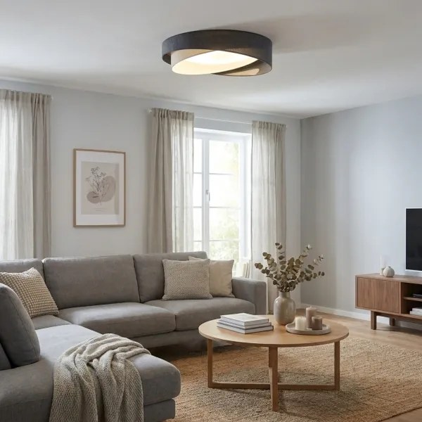 BRILAGI- LED corp de iluminat dimabil VELVET TWIST LED/36W/230V CCT Ø 65 cm WT gri/crem. + telecomandă