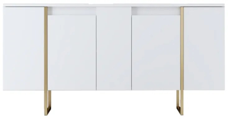 Set mobila sufragerie Luxe Alb 160x35x80 cm