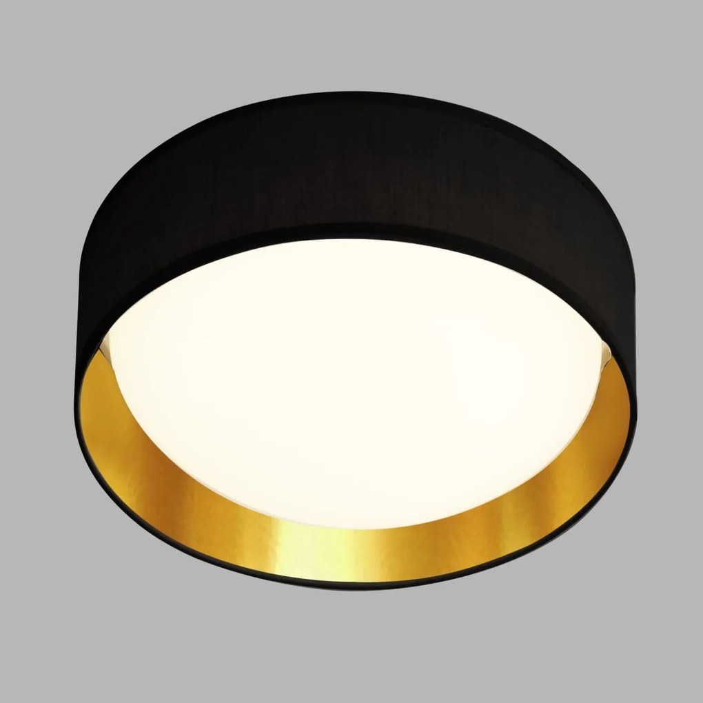 Lustra LED moderna 37cm Gianna negru/auriu 9371-37BGO SRT