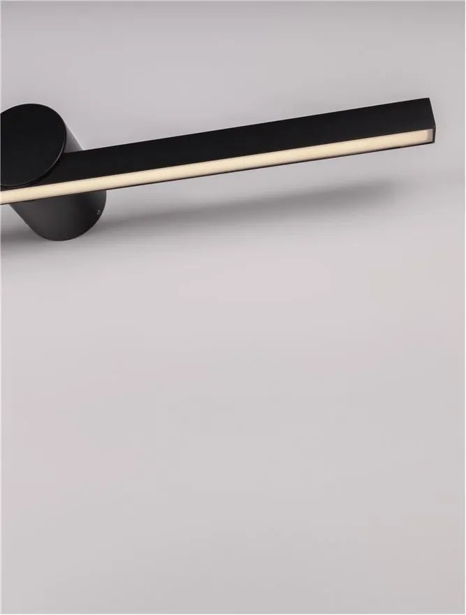 Aplica de perete LED pentru oglinda baie IP54 BREGGO negru, 61cm