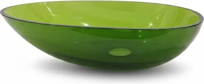 Lavoar din rasina pe blat Rune Bjorn 57 cm verde