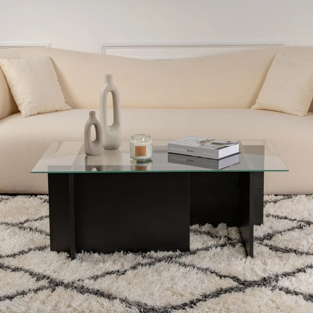 Măsuță de conferință Vetrino Wood Black