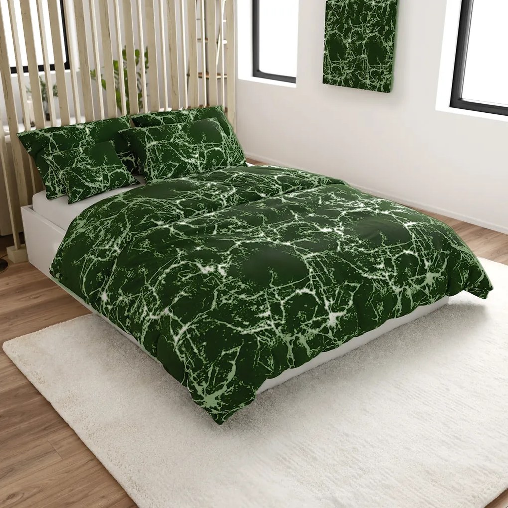 Lenjerie de pat din bumbac TEMPESTA verde Dimensiune lenjerie de pat: 70 x 90 cm | 140 x 200 cm