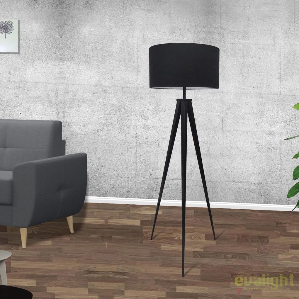 Lampadar cu trepied design elegant Tripod negru A-38683 VC