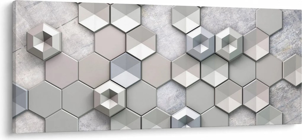 Tablou cu abstracție 3D (120x50 cm)