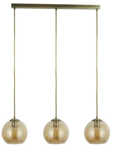 Searchlight 1623-3AM - Lustră pe cablu PENDANT 3xE27/40W/230V auriu