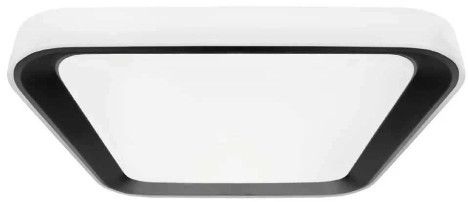 Plafonier LED QUADRO 66W 230V 3000-6000K alb-negru cu telecomandă