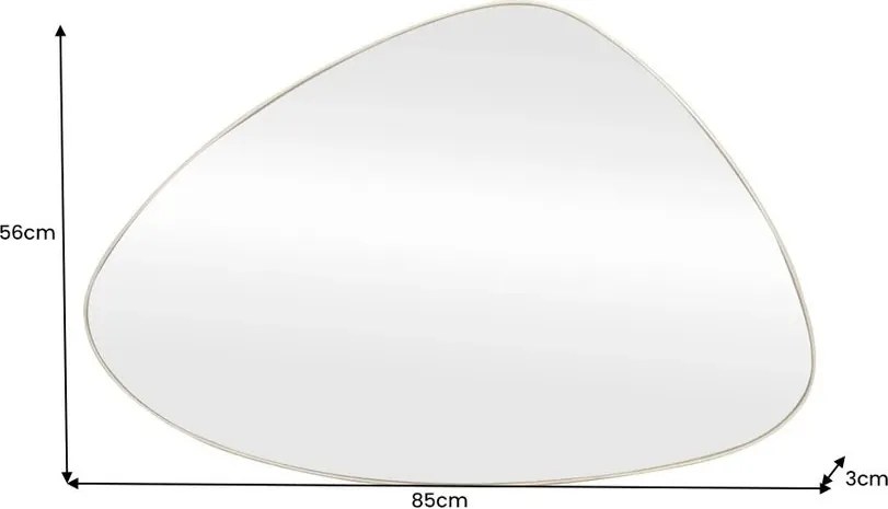 Oglinda de perete decorativa NOEMI 85cm auriu