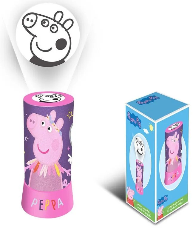 Purcelușa Peppa Night Proiector 2-în-1, lampă, lumină de noapte