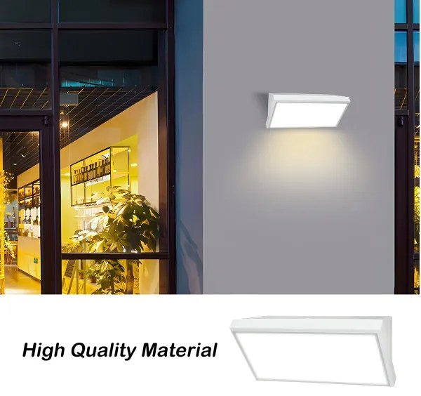 Aplică LED de exterior Brilagi TRIANGLE LED/20W/230V alb IP65