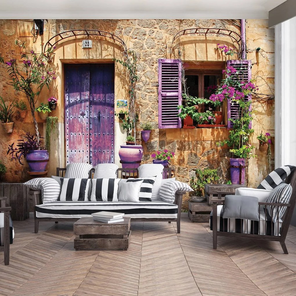 Fototapet - Strada cu lavanda (152,5x104 cm)
