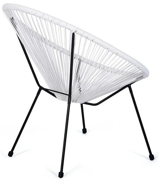 Fotoliu de grădină alb din metal/din plastic Avocado Comfort – Bonami Selection