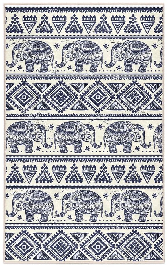 Covor albastru lavabil 120x180 cm Elephant – Mila Home