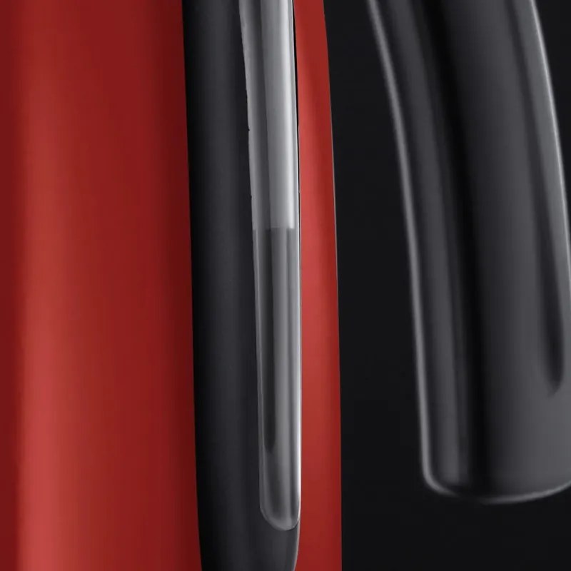 Cana electrica Russell Hobbs Colours Plus Flame Red 20412-70, 2400 W, 1,7 l, Fierbere rapida, Element de incalzire ascuns, Baza rotativa la 360°, Indicator, Rosu