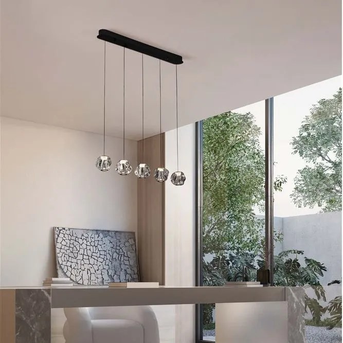 Lustra cu 5 pendule LED design modern IFOS