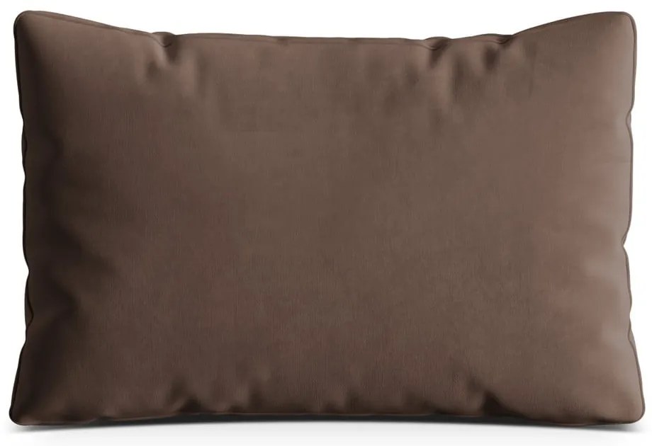 Pernă pentru canapea maro cu tapițerie din catifea Kemi – Cosmopolitan Design