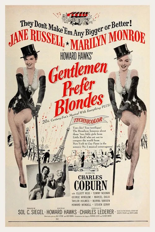 Ilustrație Gentlemen Prefer Blondes / Marilyn Monroe