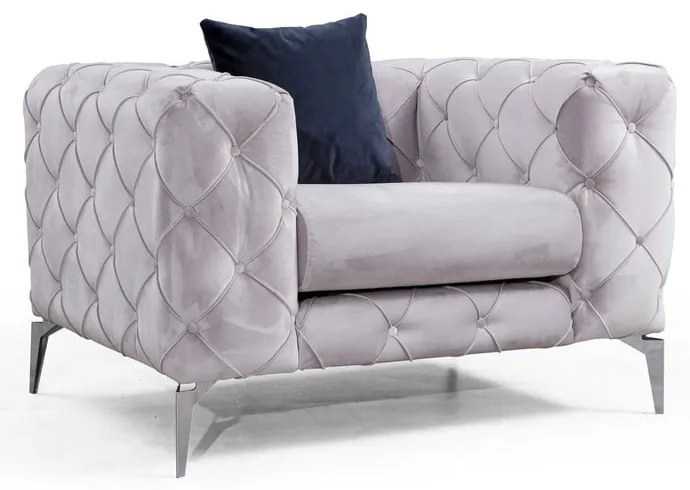 Fotoliu gri deschis Como – Artie