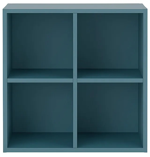 Boxie dulap de perete deschis 80x80x37 cm albastru petrol