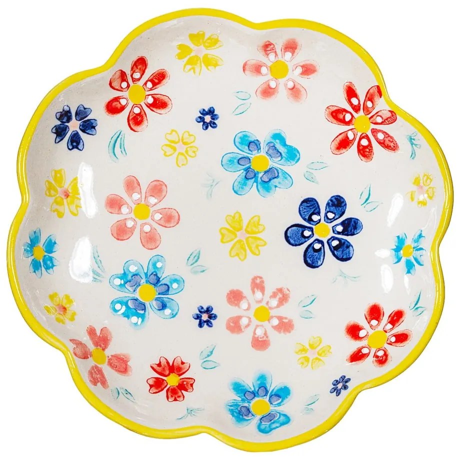 Tavă decorativă 12x12 cm Folk Floral – Sass &amp; Belle