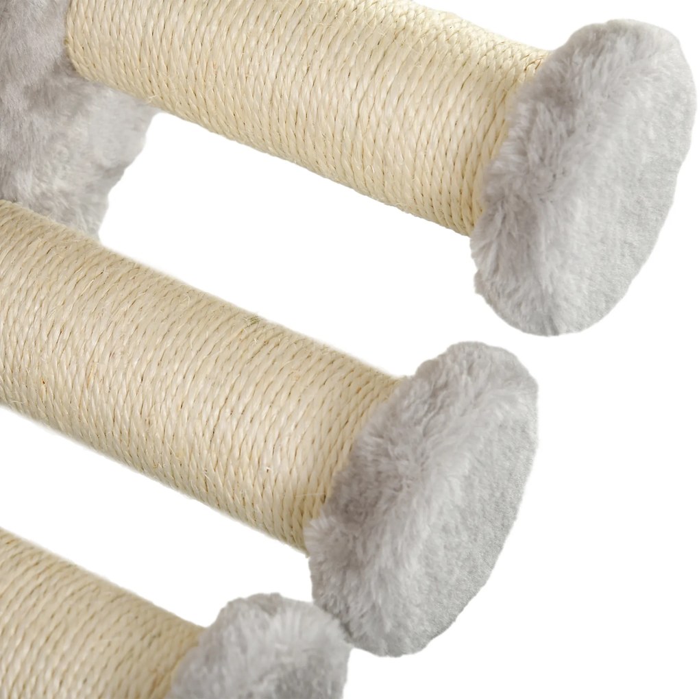 Set Mobilier Perete pentru Pisici, Platforme, Hamac, Scară și Stâlpi de Scrăcătat, Până la 5 kg, Confortabil și Sigur | Aosom Romania