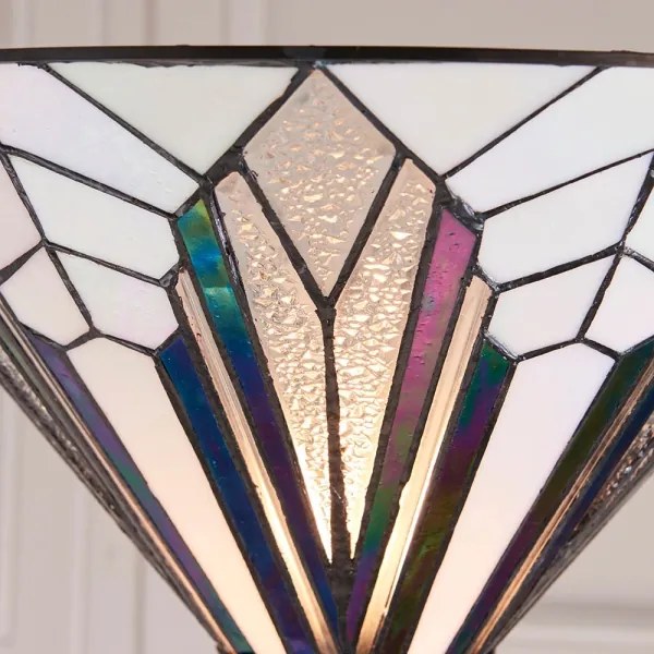 Endon 63933 - Lampă de podea în stil Tiffany ASTORIA, 1xE27/60W/230V, diam. 40 cm