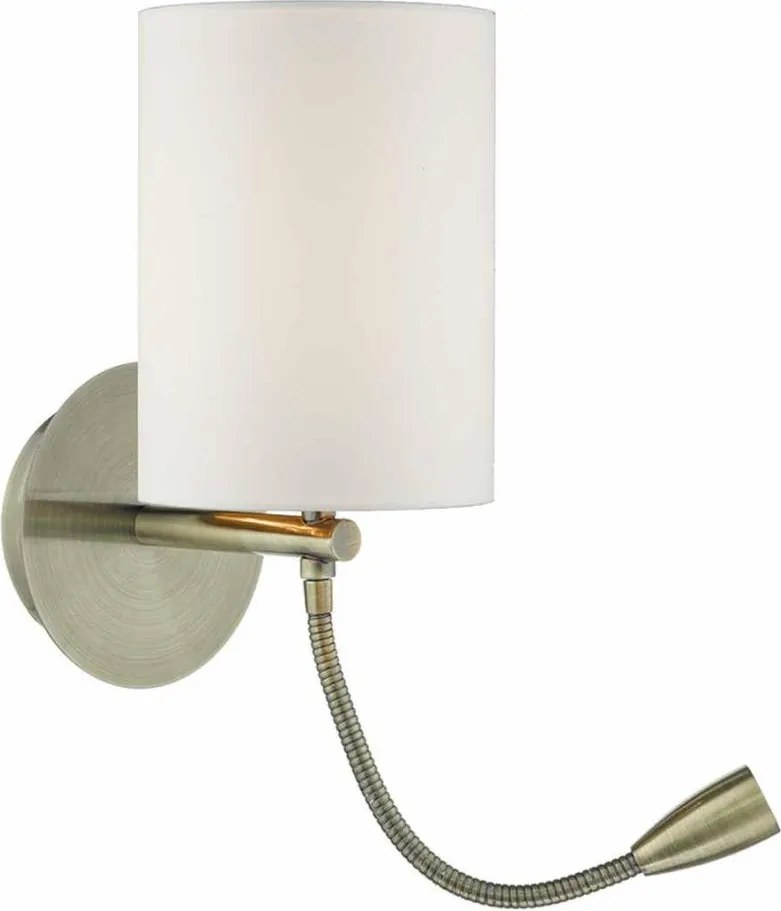 Där Lighting FET0775 - Aplică LED de perete FETA 1xE27/60W/230V + LED/1W alamă