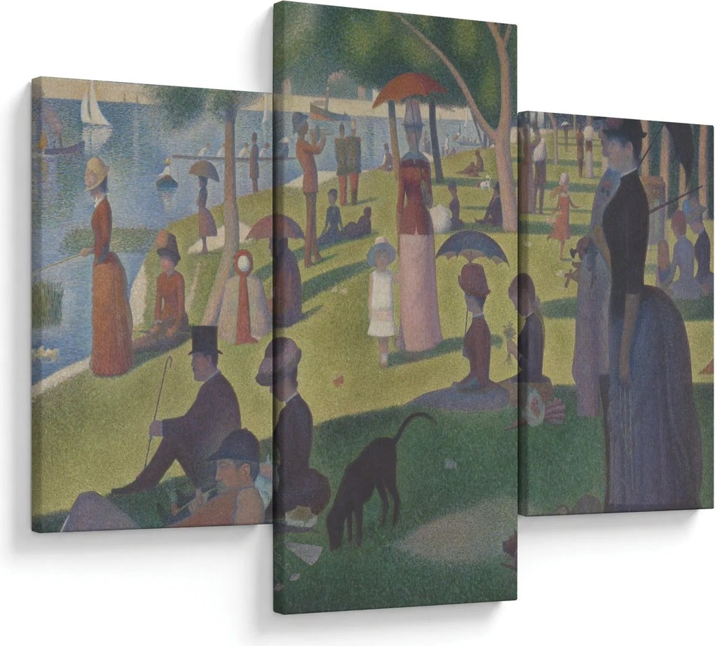 Tablou - Georges Seurat, A Sunday on La Grande Jatte, reproducere (90x60 cm)