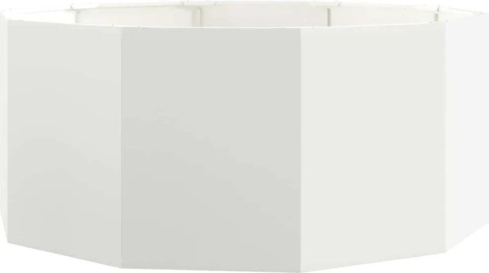 vidaXL Jardinieră Alb 120 x 120 x 50 cm Oțel