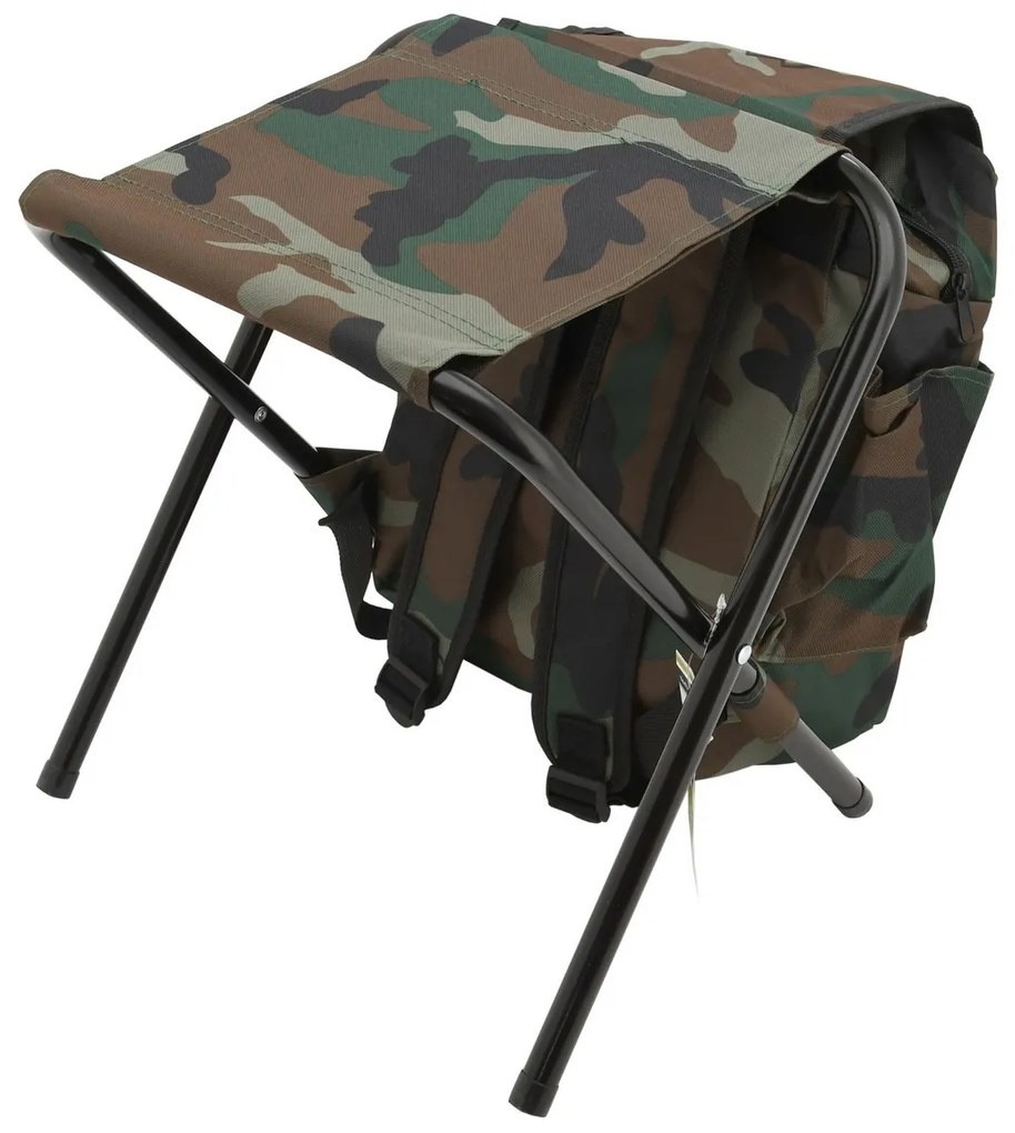 Scaun pliabil cu rucsac Cattara Olbia army,30 x 35 x 27 cm