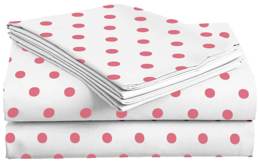 Cearsaf din bumbac Culoare roz, PUNTOS 200x220 cm