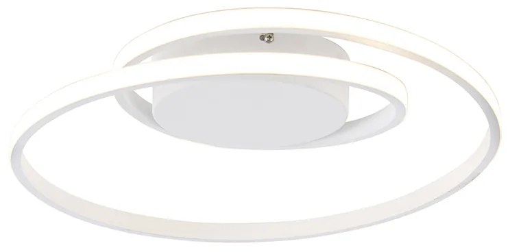 Plafoniera de design alb, inclusiv LED cu dimmer pe 3 trepte - Krula