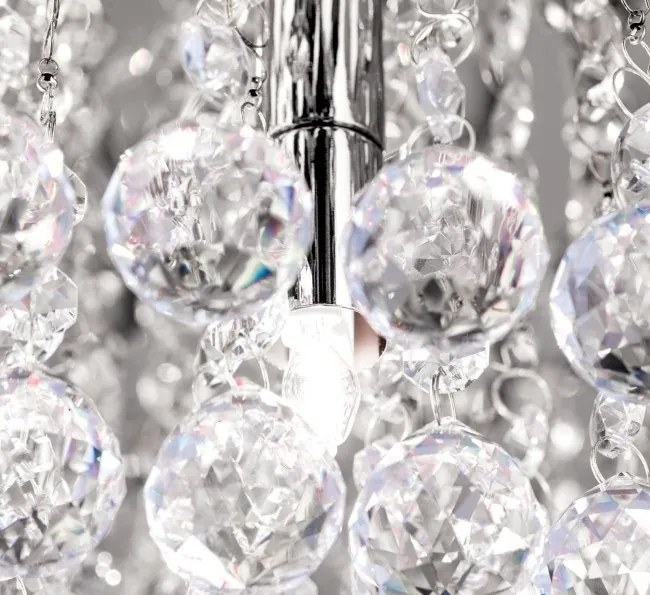 Plafoniera eleganta cristal K9 diam. 50cm Gloria DLU 2378/6/50 chrom OR