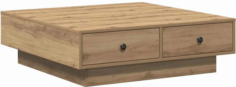 vidaXL Masă de cafea Stejar Artizanal 90 x 90 x 28 cm Lemn compozit