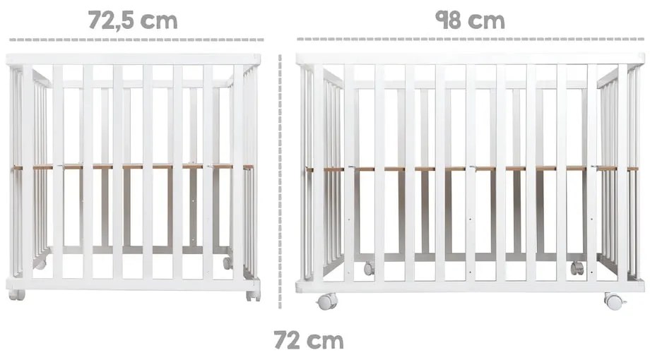 Țarc pentru copii alb 100x75 cm Sternenzauber – Roba