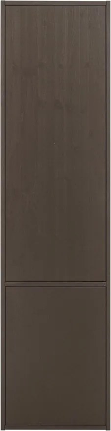 Dulap modular maro închis din lemn de pin 55x215 cm Meggy – WOOOD