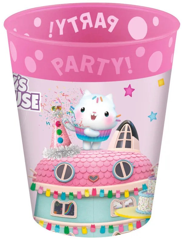 Gabby&#039;s Dollhouse Friends set de pahare din plastic micro premium 4 buc 250 ml