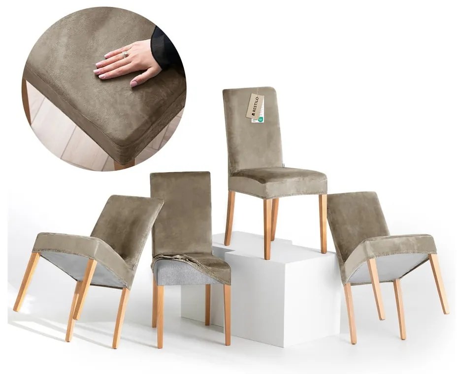 Huse grej 4 buc. elastice pentru scaun 48 cm Sento – Restilo