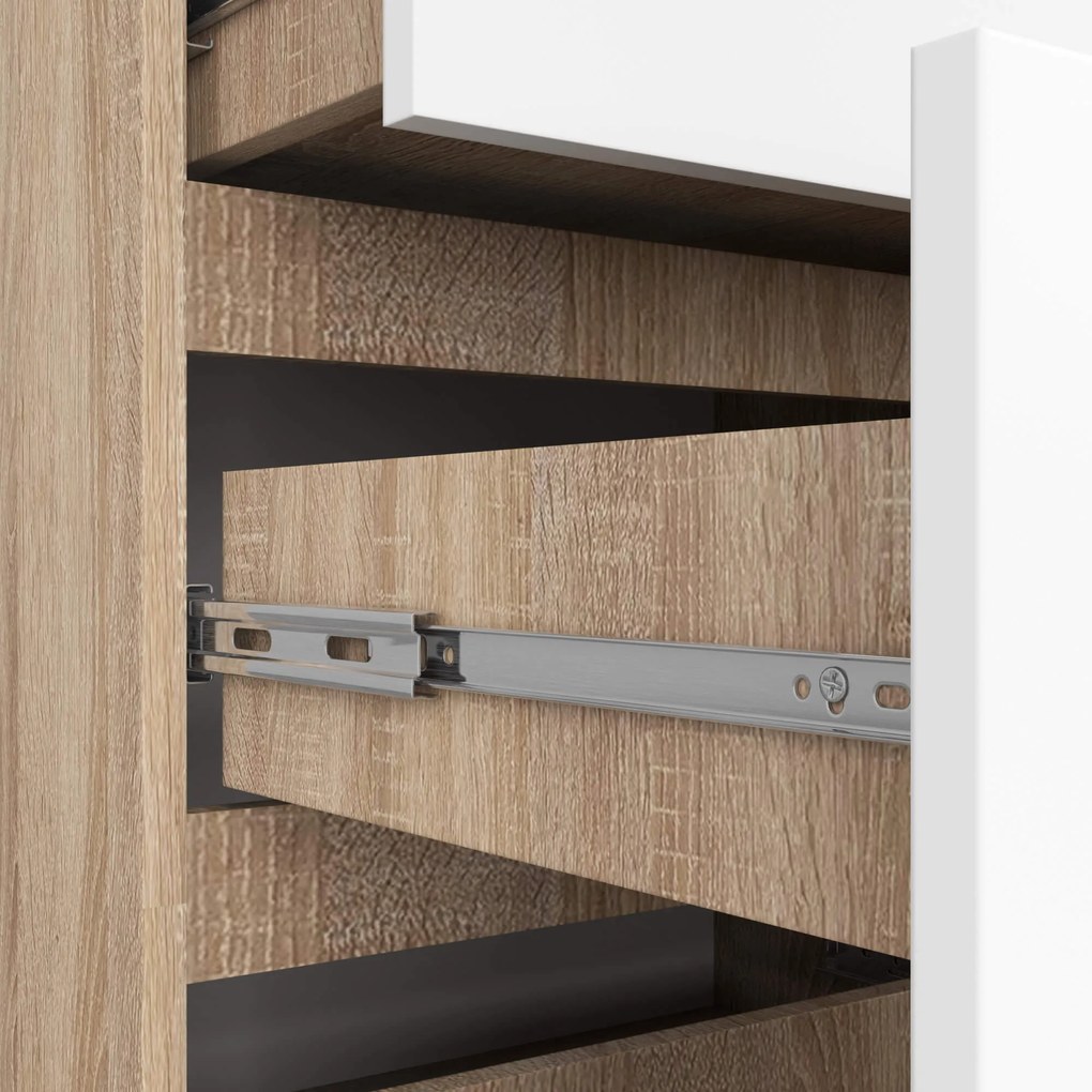 Comodă Kraft 10SZ (stejar sonoma + alb). 1117145