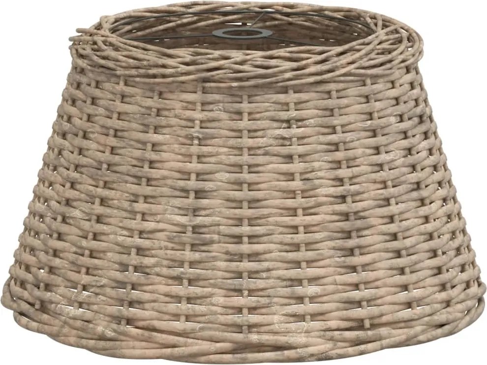vidaXL Abajur lustră, maro, Ø50x30 cm, răchită