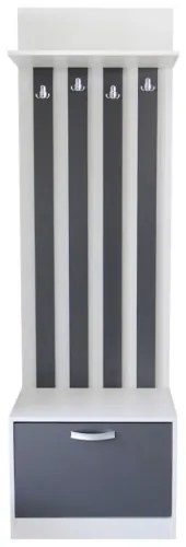 Cuier Andrei 600 Alb/Gri