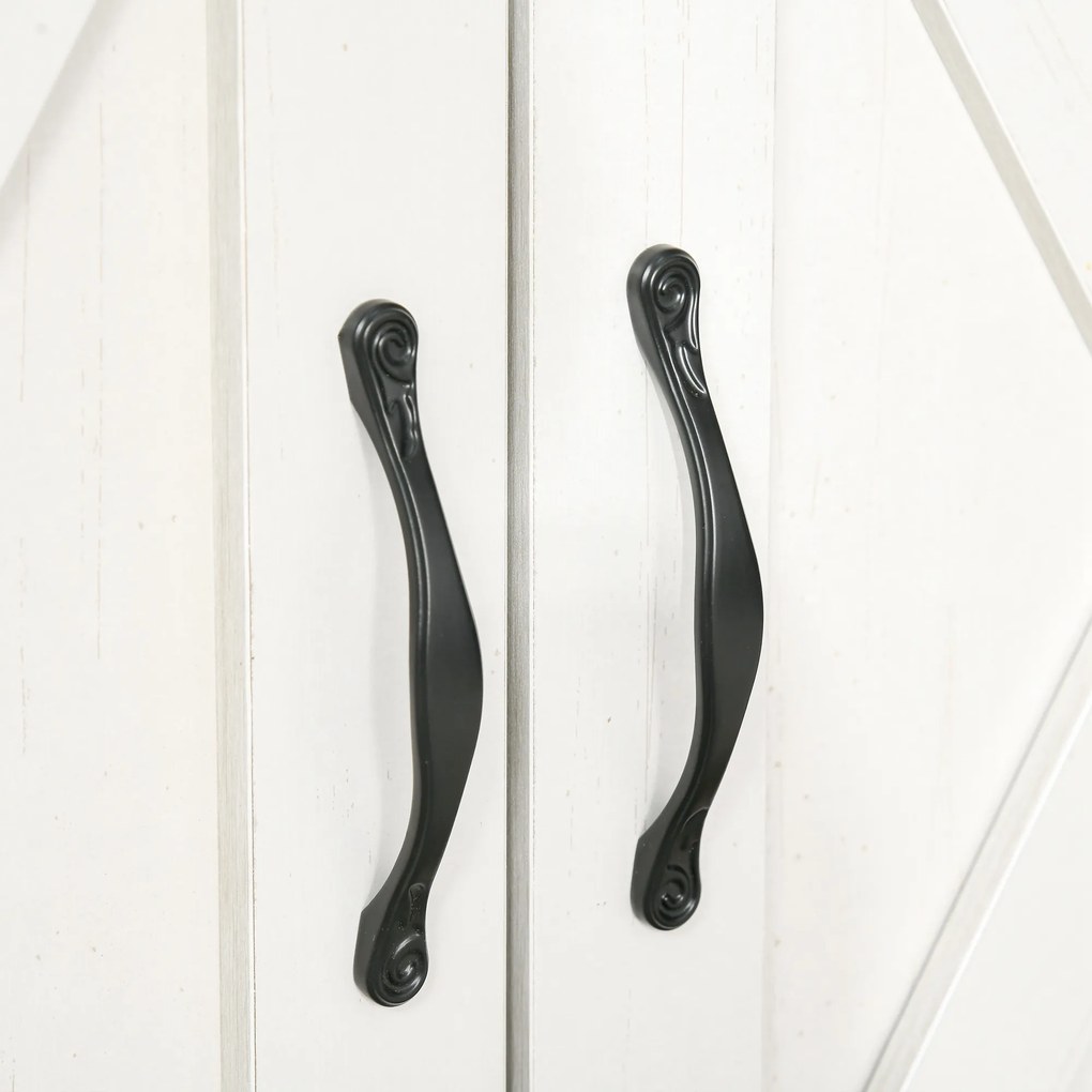 HOMCOM Bufet de Bucătărie cu Sertar 2 Uși și Raft Interior Mobilier Auxiliar Decorativ 80x39,7x80 cm Alb Spălat | Aosom Romania